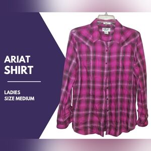 Ariat Vibrant Pink Plaid Shirt